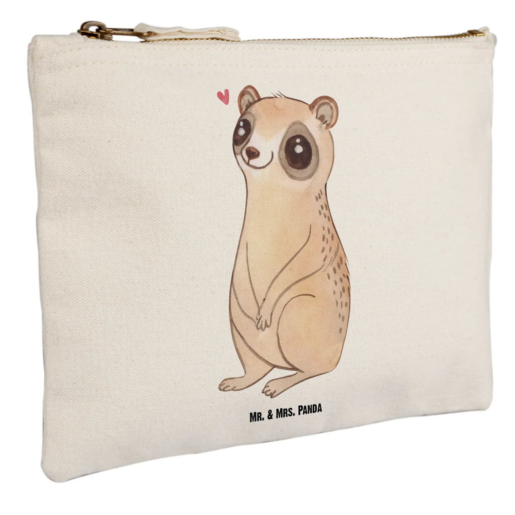 Make-up bag Slow loris Happy small animals, cute, funny, cute animal motives, hand drawn, small world, funny sayings, good mood, happy, gifts, gift ideas, special gifts, animal lover, card