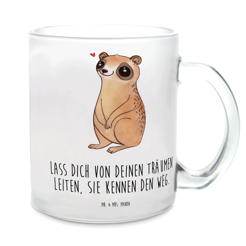 Glass tea cup Slow loris Happy tea glass, Tea cup, glass, mug, tea, small animals, cute, funny, cute animal motives, hand drawn, small world, funny sayings, good mood, happy, gifts, gift ideas, special gifts, animal lover, card