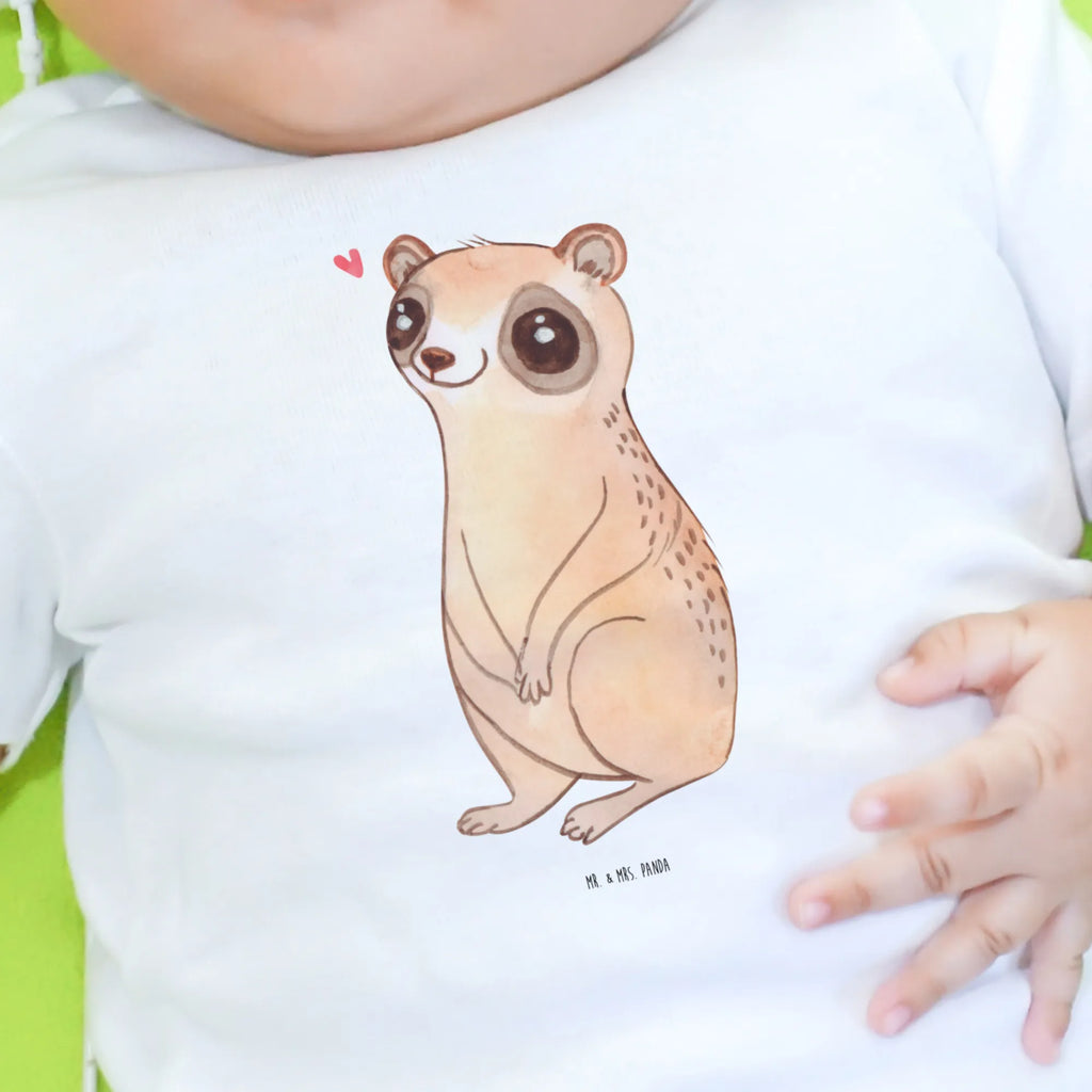 Baby long-sleeve Slow loris Happy Baby Shower, Langarm, Bio, Kleidung, Lustige Sprüche, Tiere, Tiermotive, Gute Laune, Glück, Niedlich, Plumplori