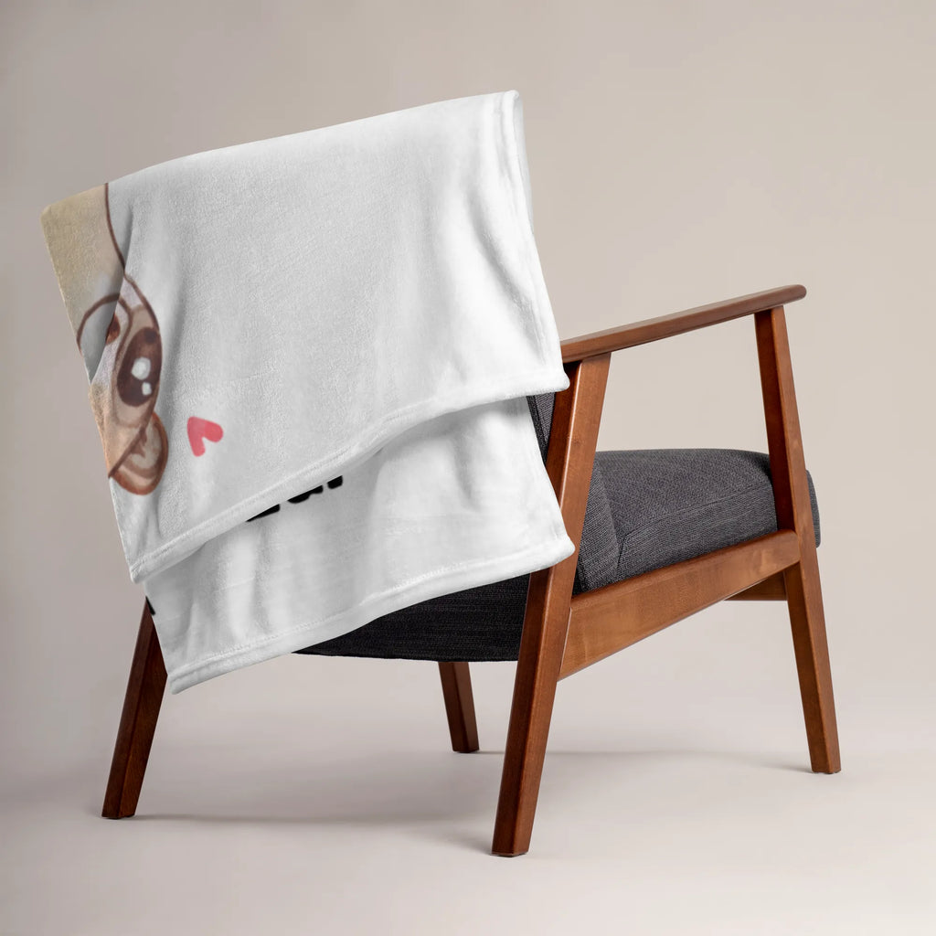 Babydecke Plumplori Glücklich Babygeschenk, Babydecke, Geschenk Geburt, Krabbeldecke, Babyecke Kuscheldecke, Tiermotive, Gute Laune, lustige Sprüche, Tiere, Plumplori, Niedlich, Glück