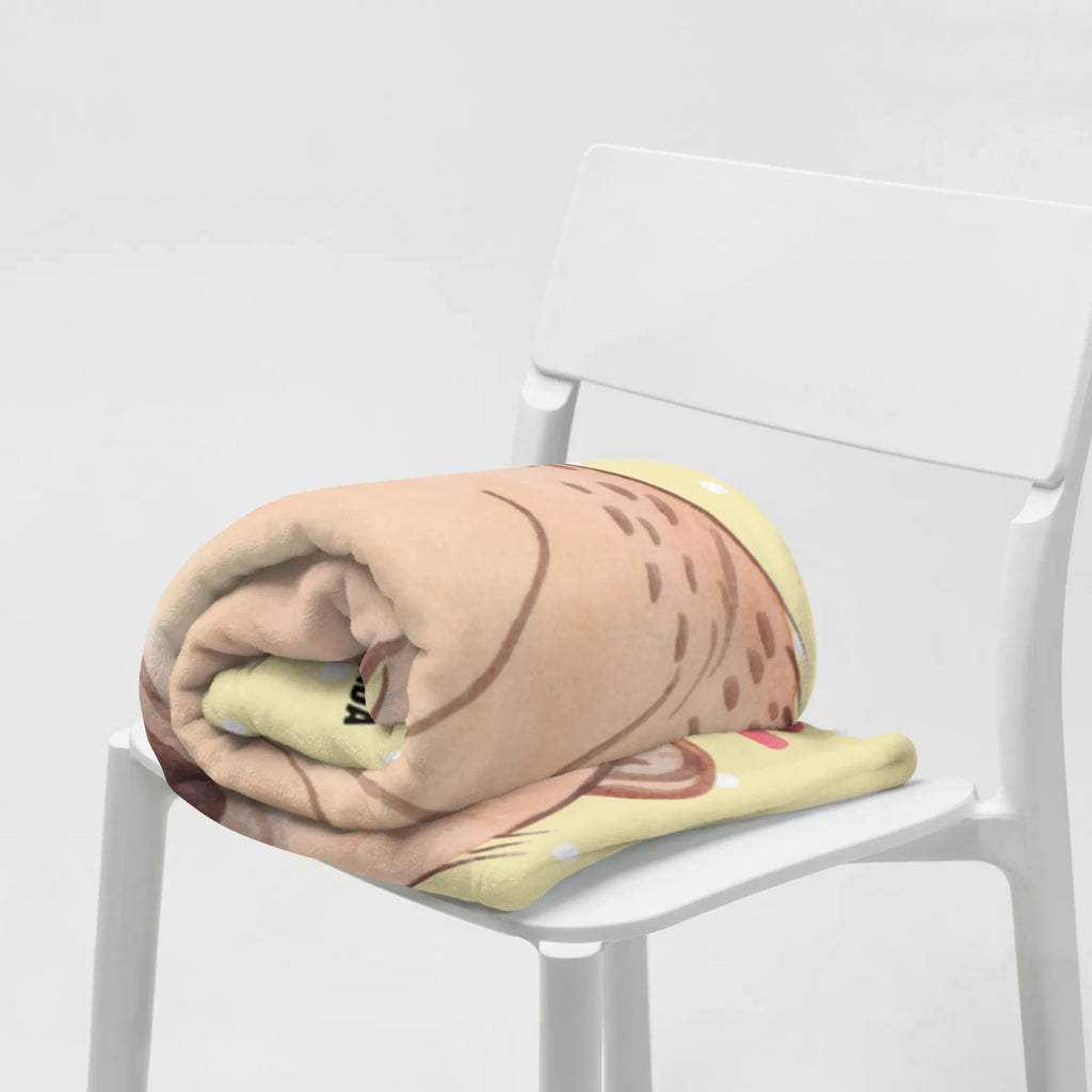 Babydecke Plumplori Glücklich Babygeschenk, Babydecke, Geschenk Geburt, Krabbeldecke, Babyecke Kuscheldecke, Tiermotive, Gute Laune, lustige Sprüche, Tiere, Plumplori, Niedlich, Glück