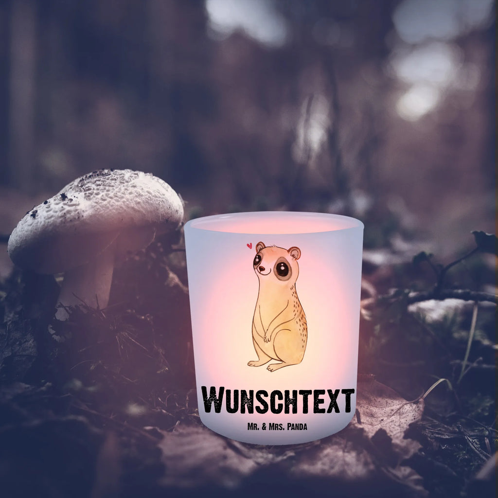 Personalised lantern Slow loris Happy Teelichthalter mit Namen, Windlicht Draußen Selber Gestalten, Windlicht Garten mit Namen, Windlicht Dekoration mit Namen, Windlichtgläser, Windlicht Glas mit Wunschtext, Windlicht Vintage mit Namen, Windlichter für Teelichter, Teelichthalter für Draußen Selber Gestalten, Windlichter mit Namen, Windlicht mit Namen, Teelicht Glas mit Namen, Windglas, Kerzengläser, Teelichthalter mit Wunschtext, Teelichthalter Outdoor mit Namen, Lustige Sprüche, Tiere, Tiermotive, Gute Laune, Glück, Niedlich, Plumplori