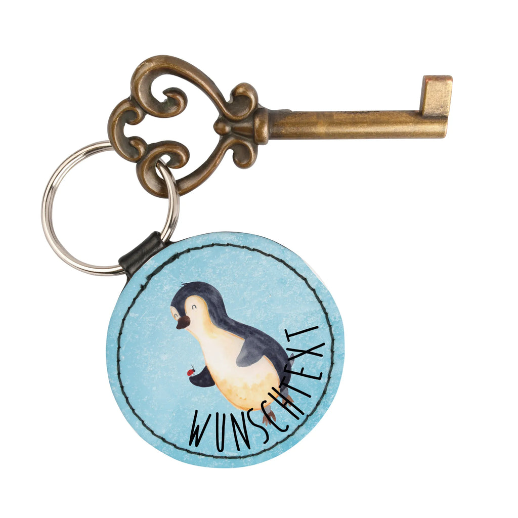 Personalised key ring Penguin ladybug Penguin, North Pole, Winter, Penguins, wonder, joy, happiness, love, penguins, ladybird, joy of life