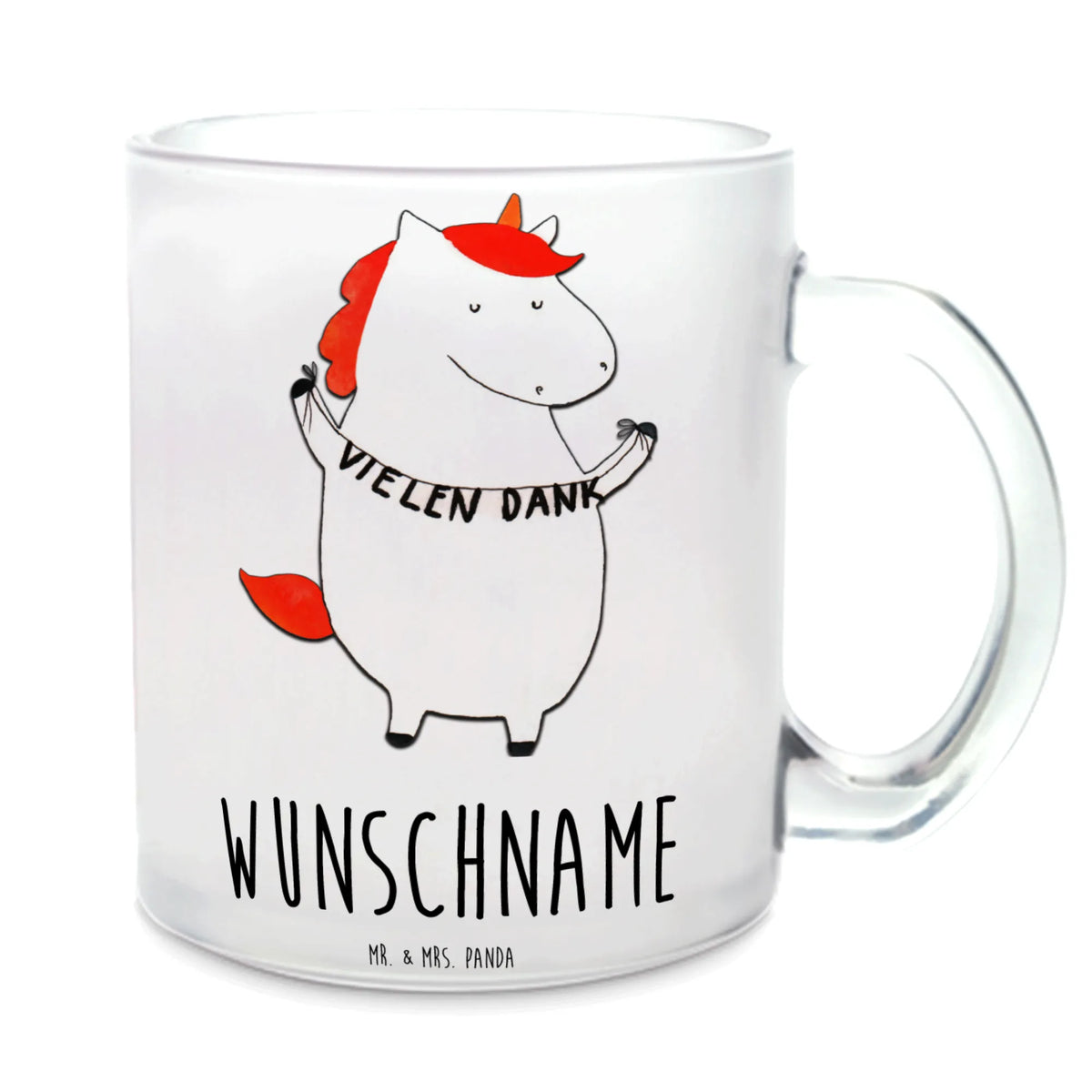 Personalized Tea Cup unicorn Thank you very much thank you, thank you gift, Thank you present, thanks