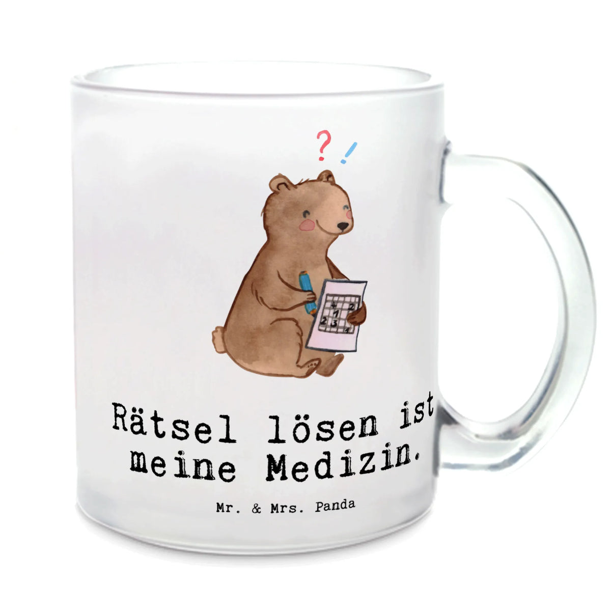 Glass tea cup bear solve riddles