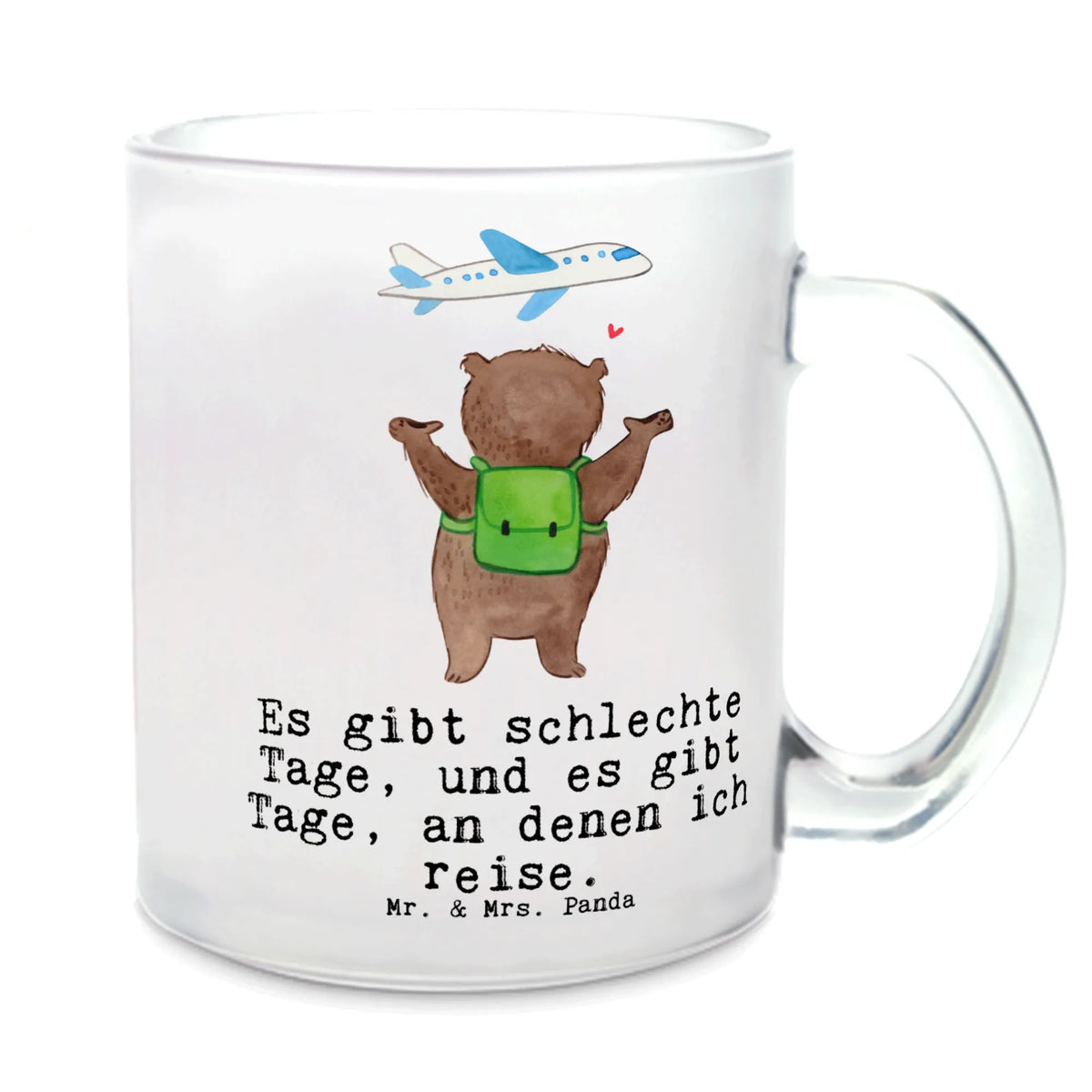 Glass tea cup bear Travel mug, glass, tea glass, Tea cup, tea, Gift, sport, hobby, giving, thank you, award, profit, athlete, vacation, year abroad, student exchange, exchange year, tour operator, world trip, tour group, holidays, Travel, travel agency