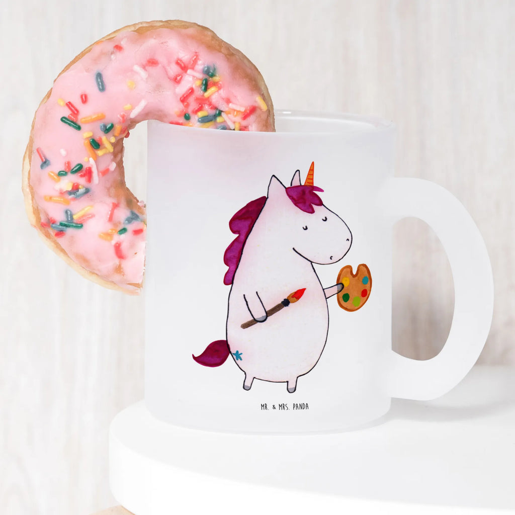 Glass tea cup unicorn Artist tea glass, Tea cup, mug, glass, tea, unicorn, unicorns, Drawing, Artist present, Pen, Artist, English, Brush, Painting, Unicorn, Artist gift, World, Gift, Painter gift