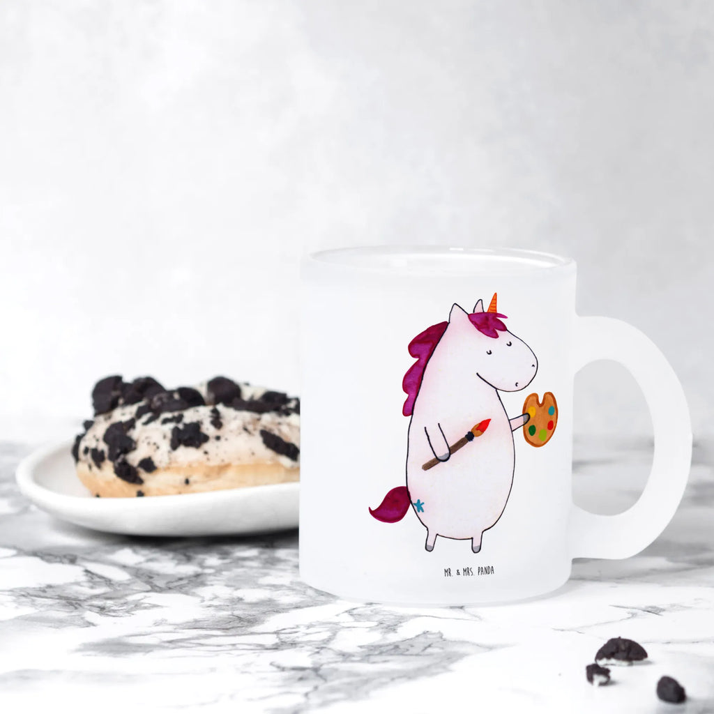 Glass tea cup unicorn Artist tea glass, Tea cup, mug, glass, tea, unicorn, unicorns, Drawing, Artist present, Pen, Artist, English, Brush, Painting, Unicorn, Artist gift, World, Gift, Painter gift