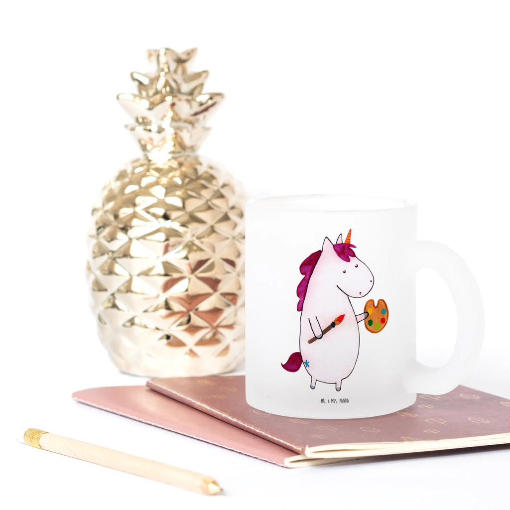 Glass tea cup unicorn Artist tea glass, Tea cup, mug, glass, tea, unicorn, unicorns, Drawing, Artist present, Pen, Artist, English, Brush, Painting, Unicorn, Artist gift, World, Gift, Painter gift
