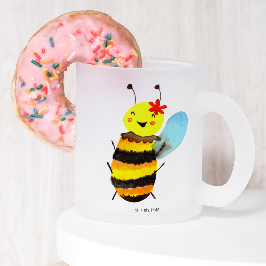 Glass tea cup bee happy glass, mug, tea glass, tea, Tea cup, Bee, wasp, bumblebee