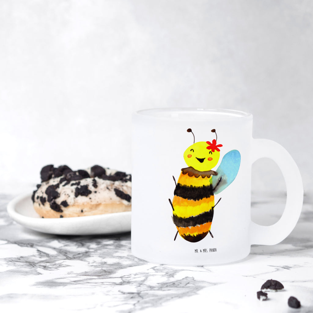 Glass tea cup bee happy glass, mug, tea glass, tea, Tea cup, Bee, wasp, bumblebee