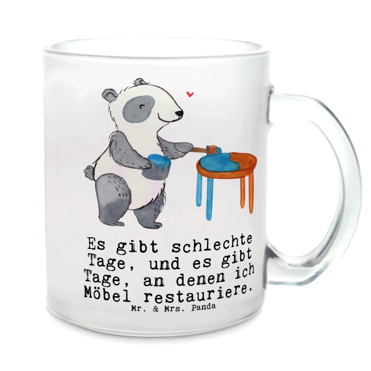 Teetasse Panda Möbel restaurieren