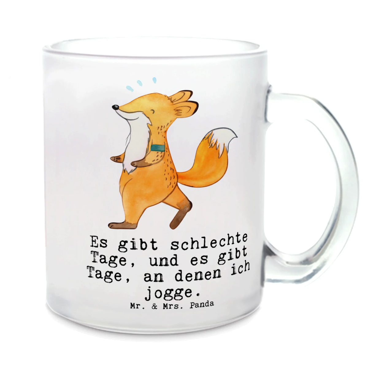 Filiżanka do herbaty lis Bieganie Prezent, Sport, Dyscyplina sportowa, Hobby, Darować, Dziękuję, Dzięki, Wyróżnienie, Wygrana, Sportowiec