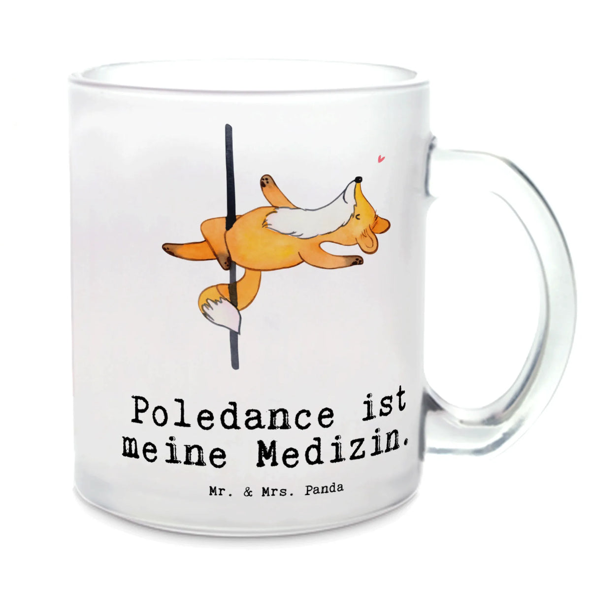 Teetasse Fuchs Poledance Henkelbecher, Kakaotasse, Teetasse aus Glas, glastasse, Motivtasse, Teetasse, Pott, Teetasse Glas, Teeglas, Haferl, Henkeltasse, Tee Tasse, Häferl, Trinkglas, getränkebecher, getränkeglas, Glas Teebecher, Glasbecher, Geschenk, Schenken, Sport, Sportart, Hobby, Danke, Dankeschön, Auszeichnung, Gewinn, Sportler, Tanz, Pole Dance, Tanzen