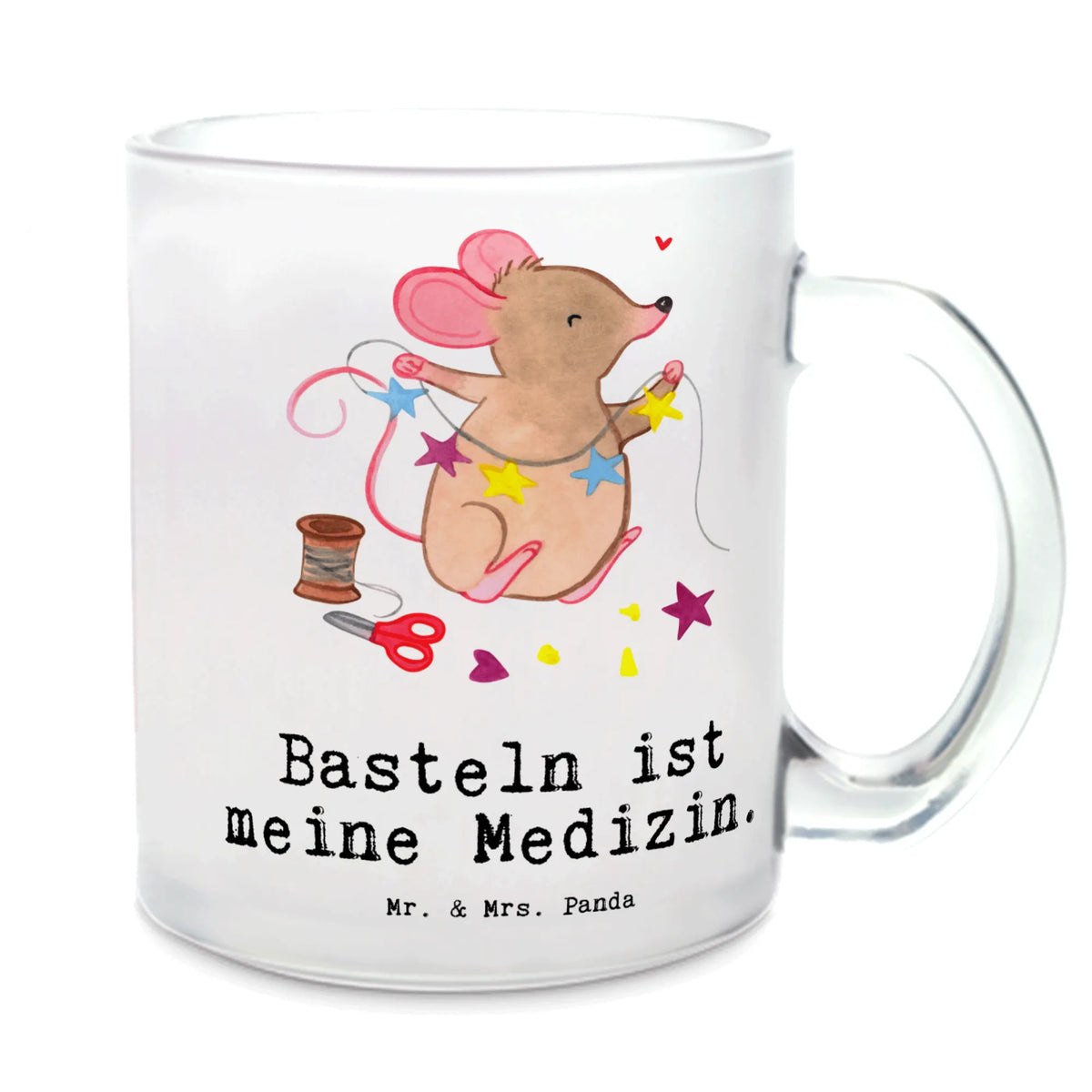Glass tea cup Mouse Craft Tea cup, tea, mug, glass, tea glass, Gift, sport, hobby, giving, thank you, award, profit, athlete, creative crafts, DIY, Crafts