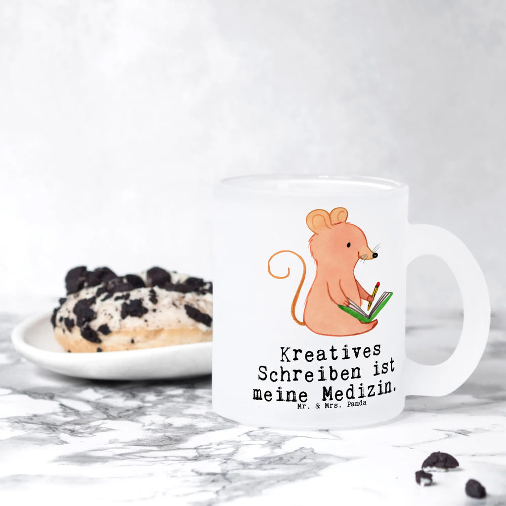Glass tea cup Mouse Creative writing tea glass, glass, Tea cup, tea, mug, Gift, sport, hobby, giving, thank you, award, profit, athlete, Creative writing, writing literature, creative writing