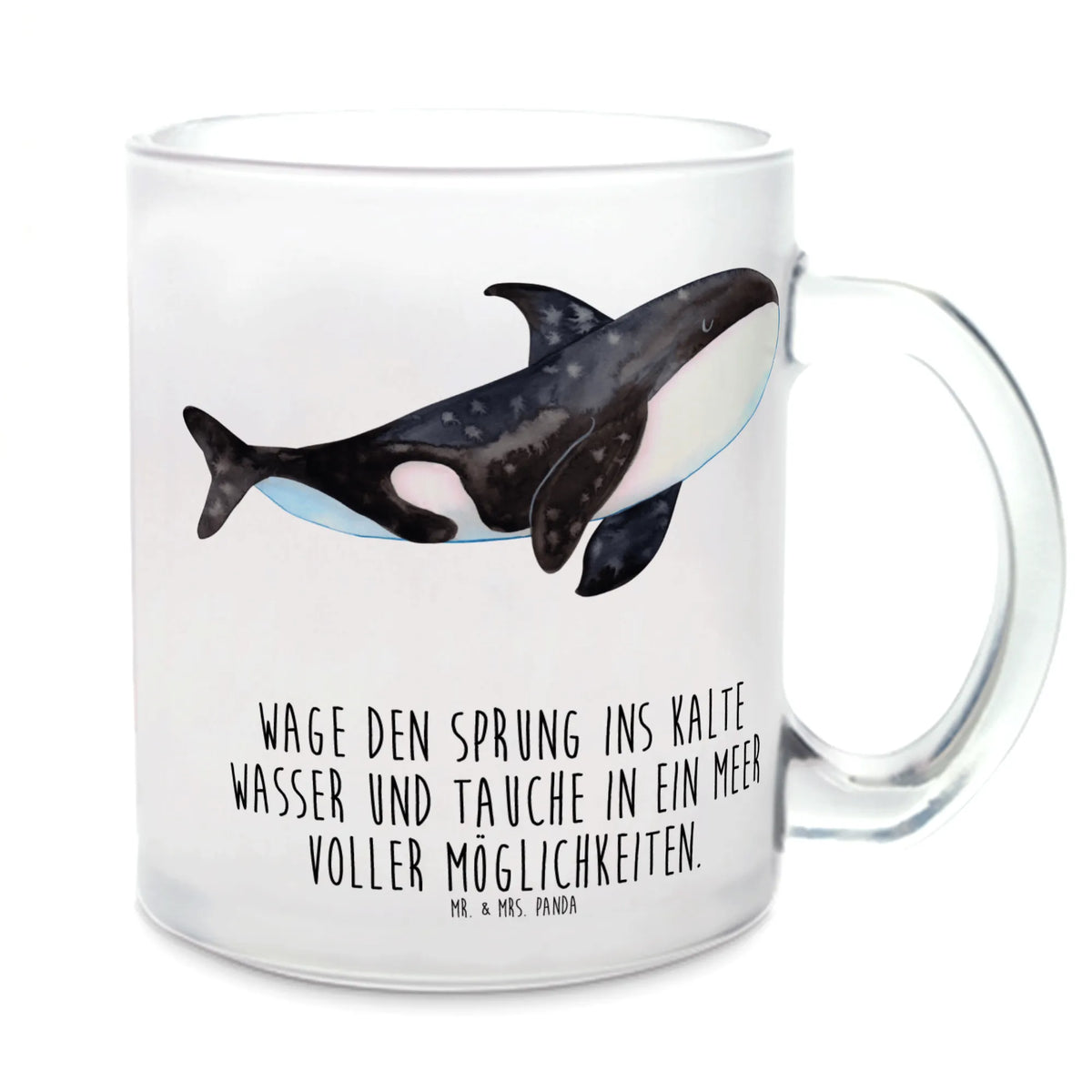 Teetasse Orca Haferl, Henkelbecher, Motivtasse, Teetasse aus Glas, Trinkglas, Henkeltasse, getränkeglas, Glasbecher, Häferl, Pott, Glas Teebecher, Kakaotasse, Tee Tasse, Teetasse, glastasse, getränkebecher, Teeglas, Teetasse Glas, Meer, Urlaub, Meerestiere, Motivation, Orcas, Wal, Büro, Startup, Killerwal, Neustart, Selbstliebe, Orca, Arbeit, Möglichkeiten