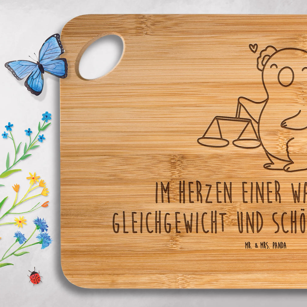 Bambus - deska do krojenia Waga Astrologia Holzbrettchen, Holzbrett, Schneidebrett, Frühstücksbrett, Hackbrett, Servierbrett, Küchenbrett, Brett, Tierkreiszeichen, Sternzeichen, Horoskop, Astrologie, Aszendent, Waage, Geburtstagsgeschenk, Geschenk, Geschenk zum Geburtstag