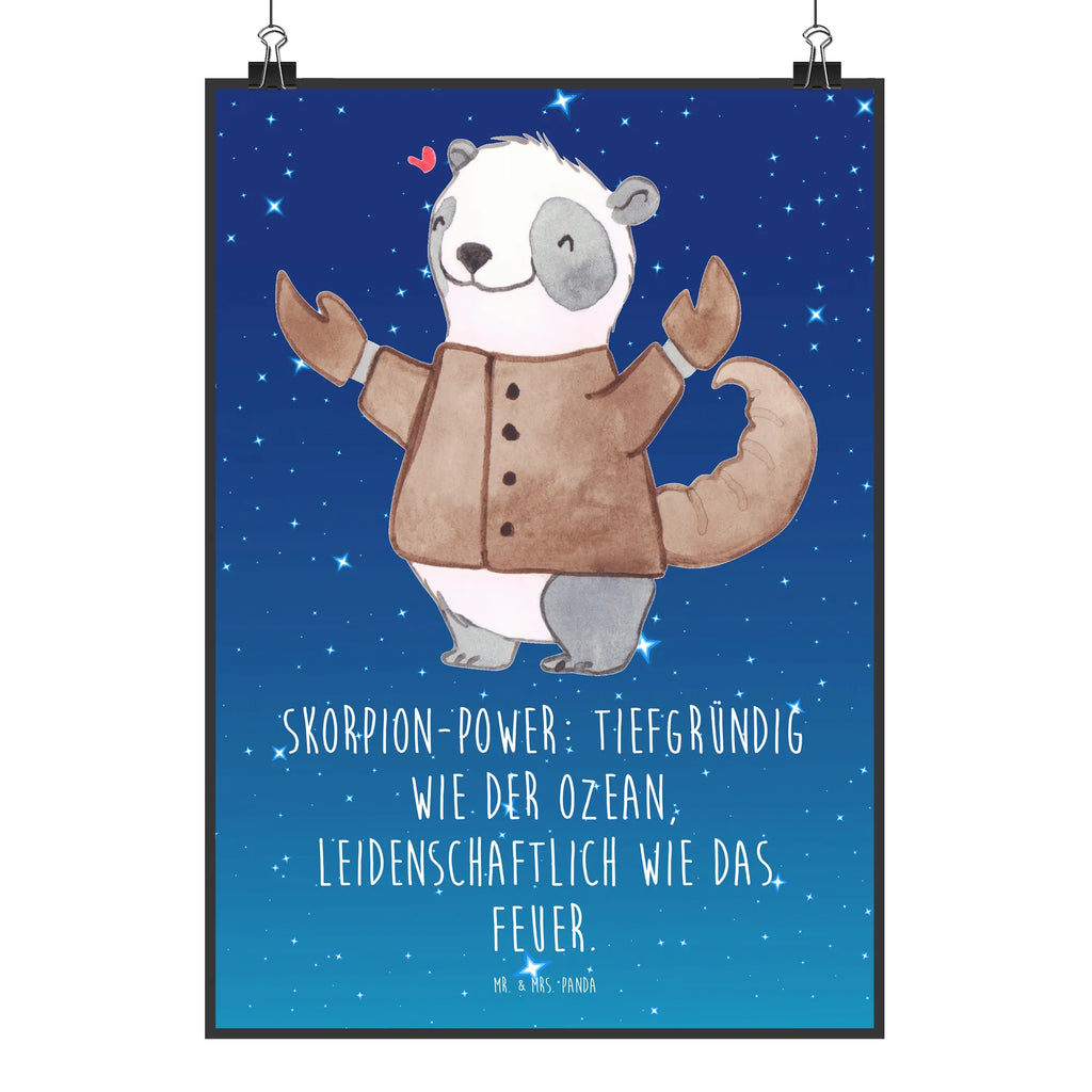 Poster Skorpion Astrologie Mr. & Mrs. Panda Poster, kunstposter, Wandposter, Posterdruck, Poster, Deko Bild, Designposter, Kunstdruck, Wandbild, wanddruck, Bild, drucke, kunstdruck poster, grafikposter, Wanddekoration, Wandschmuck, kunst für die wand, Plakat, wandkunst, Bild für Wand, wanddeko, Wanddeko Bild, Aszendent, Sternzeichen, Astrologie, Horoskop, Tierkreiszeichen, Skorpion, Geburtstagsgeschenk, Geschenk