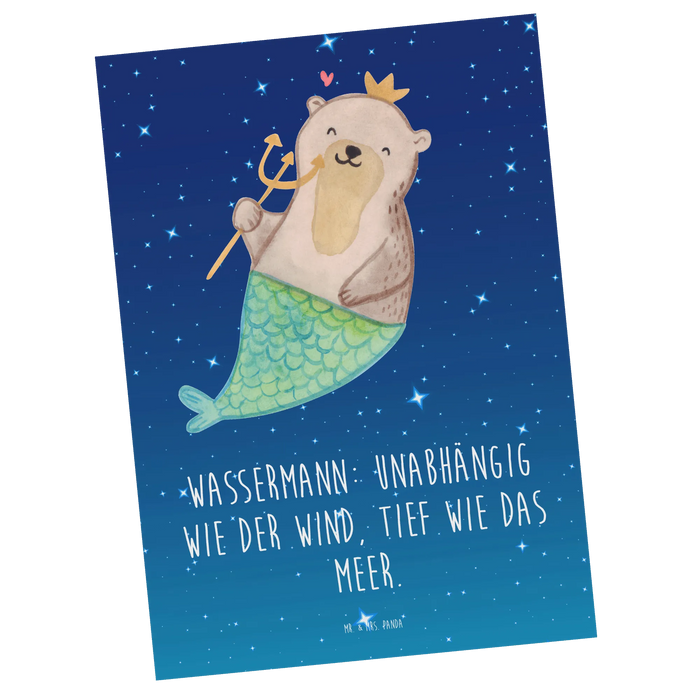 Postkarte Wassermann Astrologie
