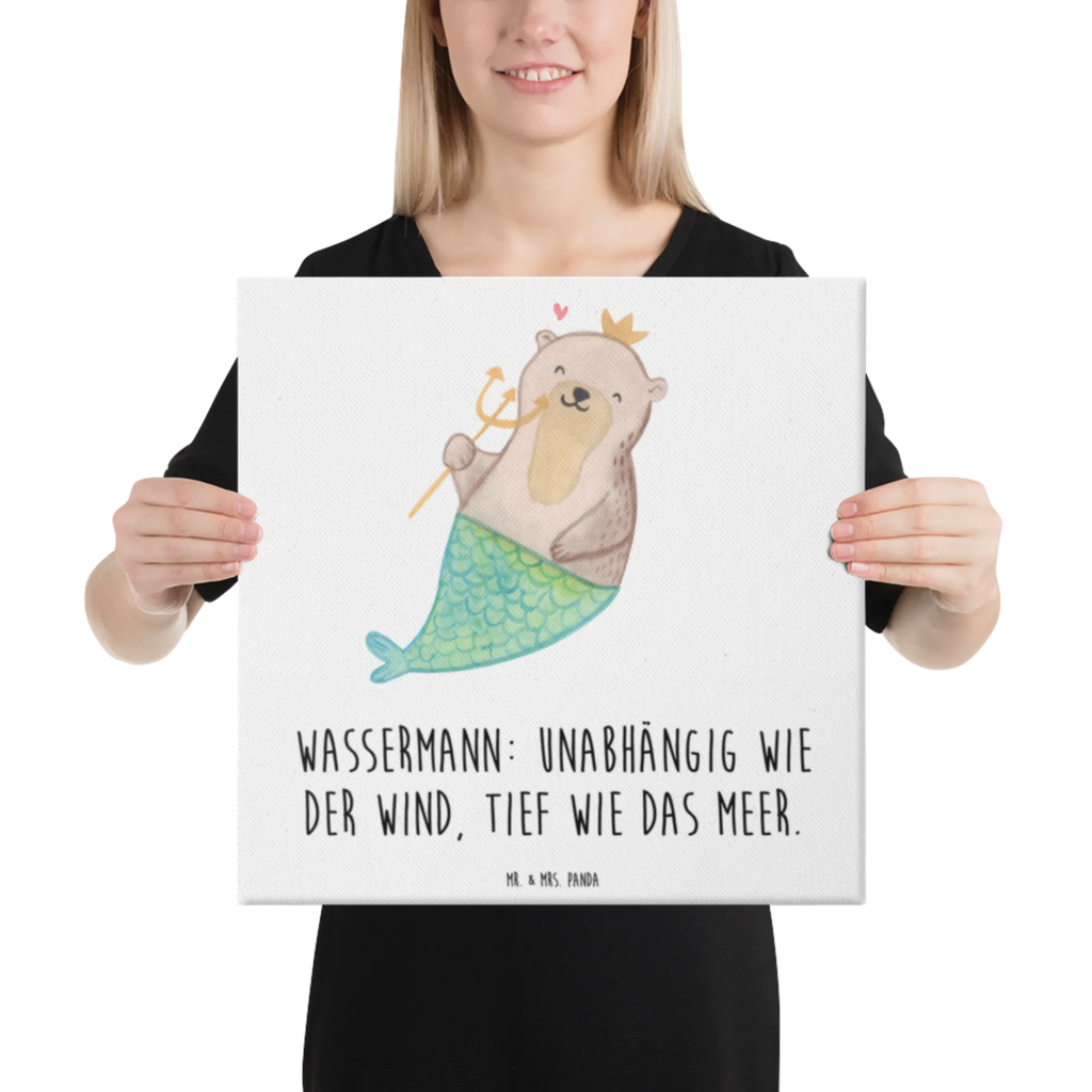 Leinwand Bild Wassermann Astrologie Kunstdruck, Leinwand, Aszendent, Tierkreiszeichen, Sternzeichen, Horoskop, Astrologie, Geburtstagsgeschenk, Geschenk, Wassermann