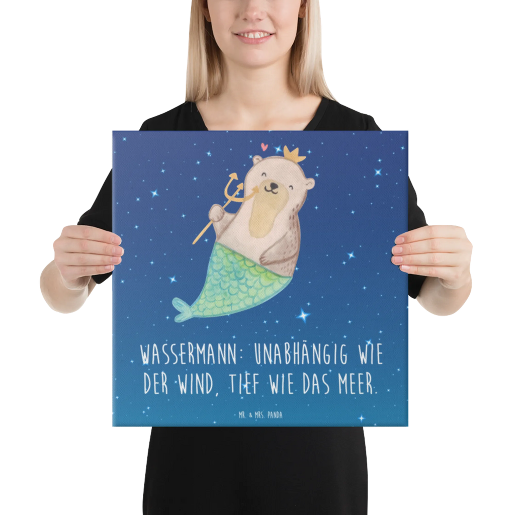 Leinwand Bild Wassermann Astrologie Kunstdruck, Leinwand, Aszendent, Tierkreiszeichen, Sternzeichen, Horoskop, Astrologie, Geburtstagsgeschenk, Geschenk, Wassermann