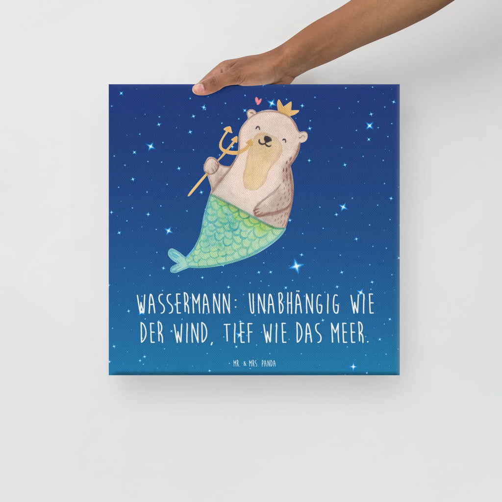 Leinwand Bild Wassermann Astrologie Kunstdruck, Leinwand, Aszendent, Tierkreiszeichen, Sternzeichen, Horoskop, Astrologie, Geburtstagsgeschenk, Geschenk, Wassermann