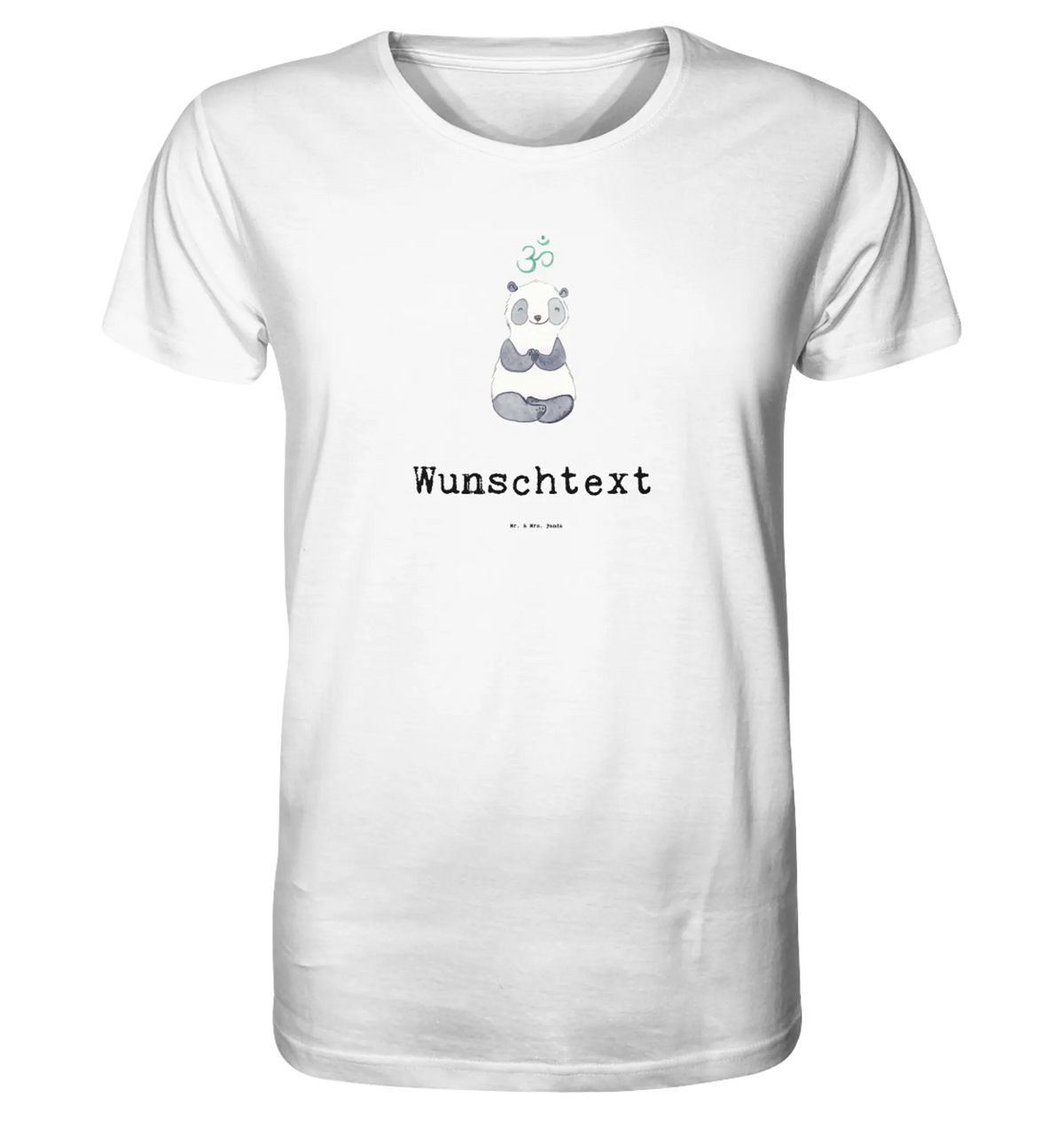 Personalisiertes Shirt Herren Panda Meditieren Tshirt, T-Shirt, Shirt, T-Shirt mit Spruch, Hobby, Auszeichnung, Sportart, Gewinn, Danke, Dankeschön, Sportler, Sport, Schenken, Geschenk, Meditationskurs, Meditieren, Meditation