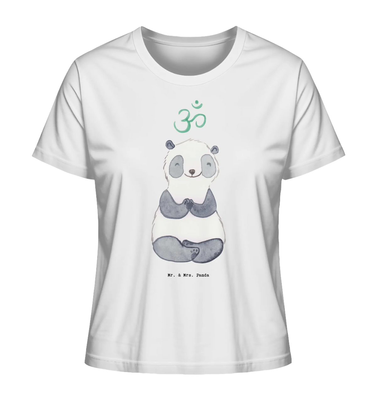Women's Shirt panda meditate award, thank you, Gift, athlete, giving, profit, meditation course, Meditate