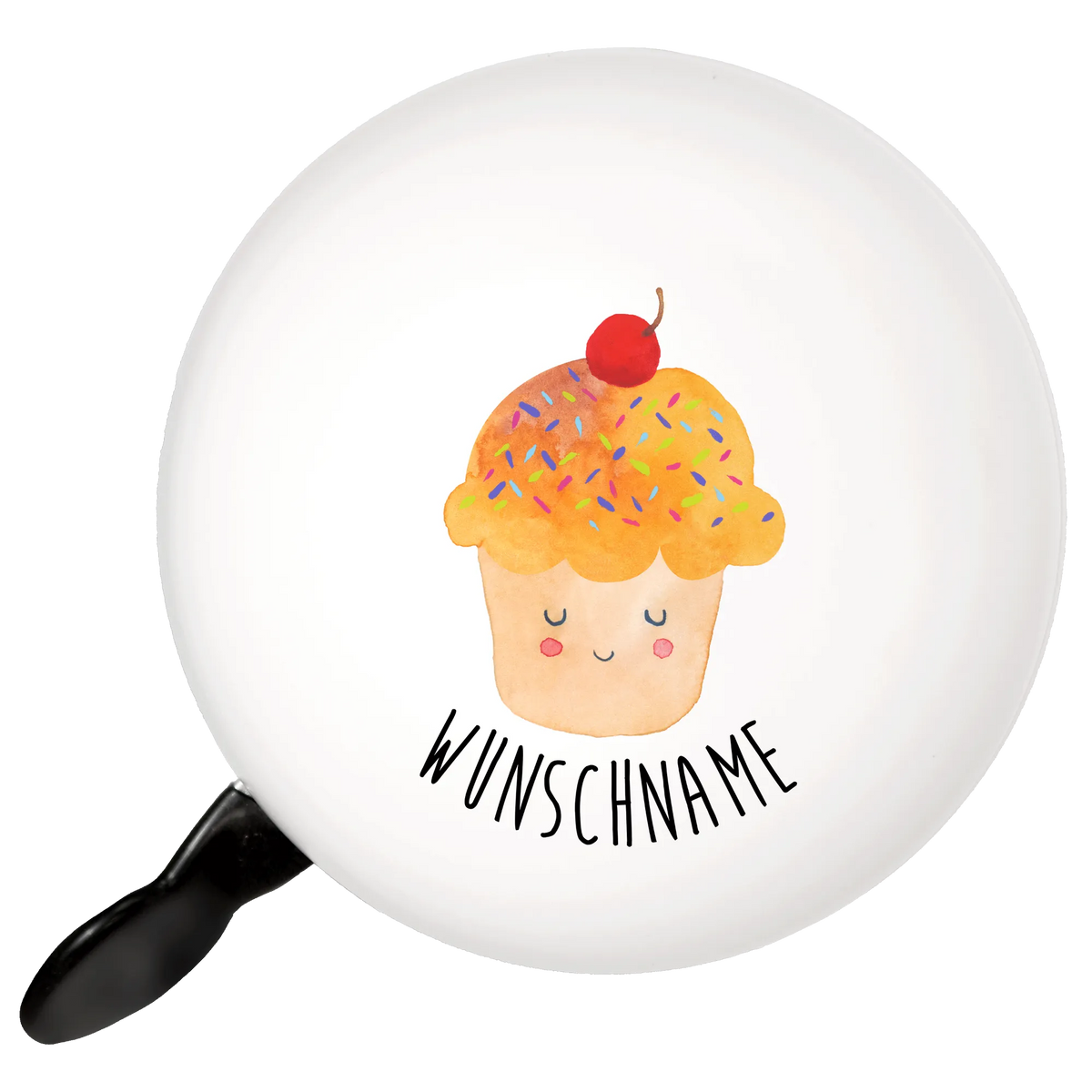 Personalizowany dzwonek rowerowy Babeczka Motywy zwierzęce, dobra energia, zabawne powiedzonka, zwierzęta