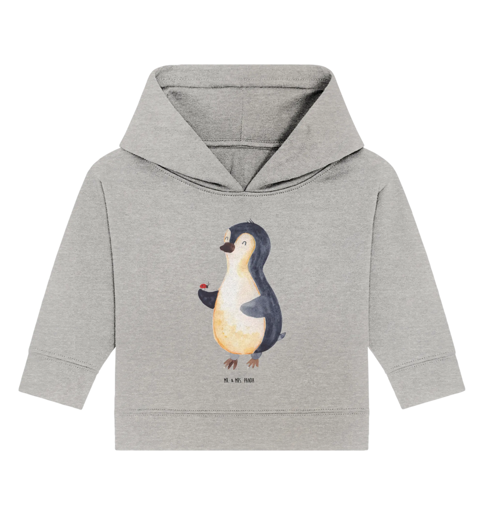 Organiczna bluza z kapturem dla niemowląt Pingwin biedronka Baby Pullover, Baby Hoodie, Baby Kapuzenshirt, Baby Kapuzensweatshirt, Pinguin, Wunder, Freude, Liebe, Glück, Lebensfreude, Pinguine, Marienkäfer