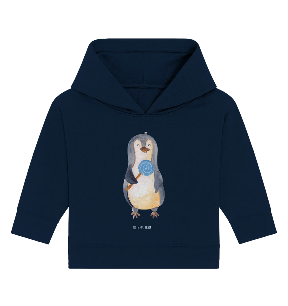 Organiczna bluza z kapturem dla niemowląt pingwin lizak Baby Kapuzenshirt, Baby Pullover, Baby Kapuzensweatshirt, Baby Hoodie, Pinguin, Lolli, Pinguine, Rabauke, Ganove, Süßigkeiten, Spruch, Gauner, Blödsinn, Rebell