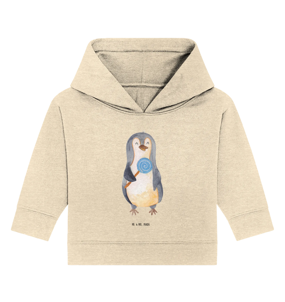 Organiczna bluza z kapturem dla niemowląt pingwin lizak Baby Kapuzenshirt, Baby Pullover, Baby Kapuzensweatshirt, Baby Hoodie, Pinguin, Lolli, Pinguine, Rabauke, Ganove, Süßigkeiten, Spruch, Gauner, Blödsinn, Rebell