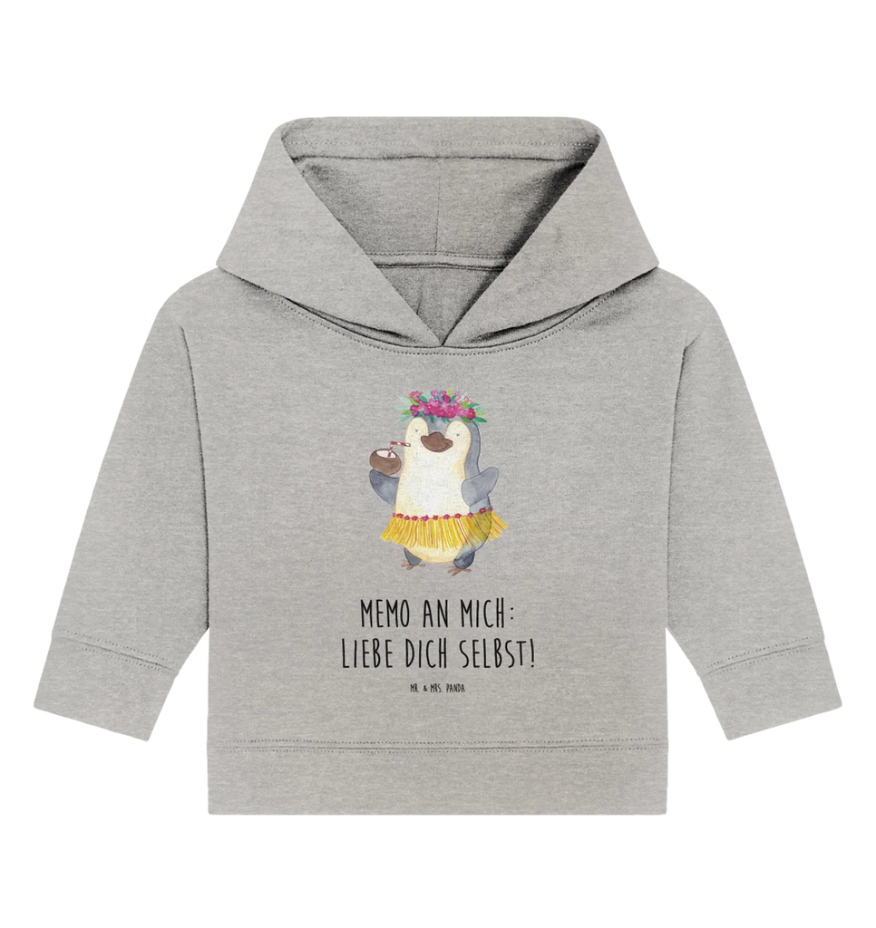 Organiczna bluza z kapturem dla niemowląt Pingwin z Kokosem Baby Pullover, Baby Kapuzenshirt, Baby Hoodie, Baby Kapuzensweatshirt, Pinguin, Aloha, Pinguine, Urlaub, Kokosnuss, Hawaii