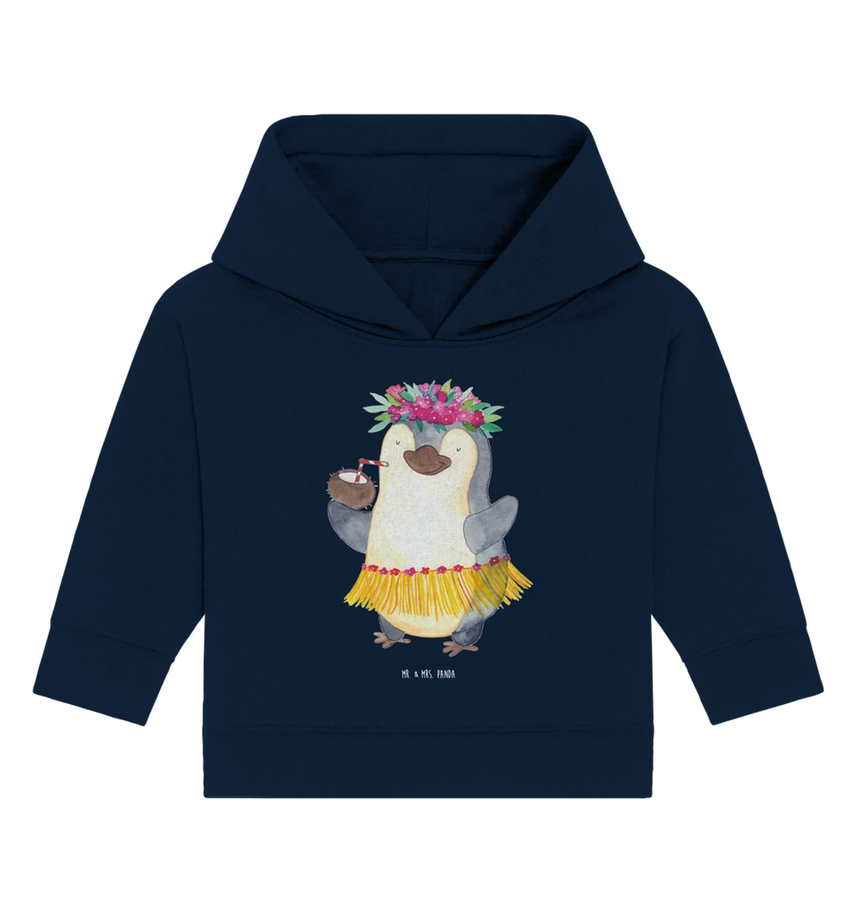 Organiczna bluza z kapturem dla niemowląt Pingwin z Kokosem Baby Pullover, Baby Kapuzenshirt, Baby Hoodie, Baby Kapuzensweatshirt, Pinguin, Aloha, Pinguine, Urlaub, Kokosnuss, Hawaii