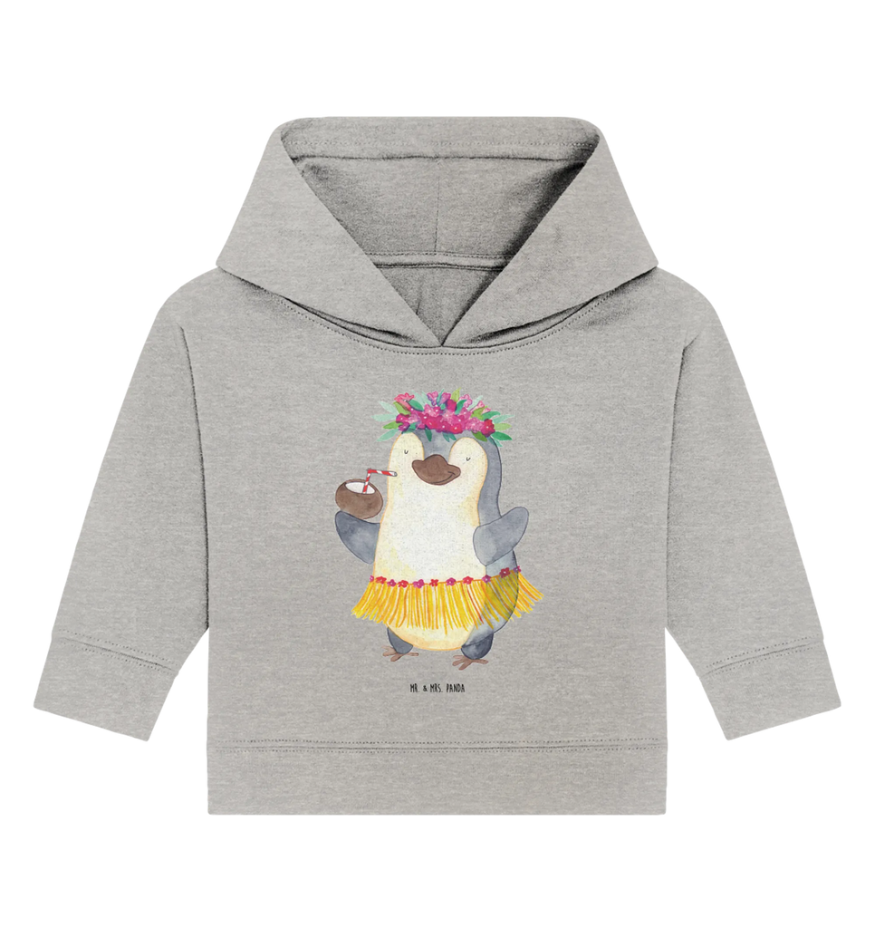 Organiczna bluza z kapturem dla niemowląt Pingwin z Kokosem Baby Pullover, Baby Kapuzenshirt, Baby Hoodie, Baby Kapuzensweatshirt, Pinguin, Aloha, Pinguine, Urlaub, Kokosnuss, Hawaii