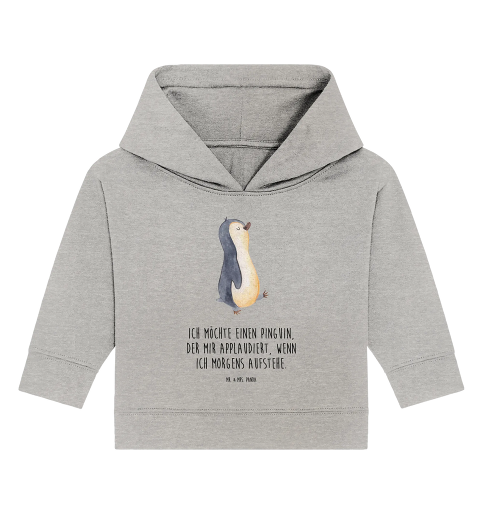 Organiczna bluza z kapturem dla niemowląt Pingwin maszerować Baby Pullover, Baby Hoodie, Baby Kapuzensweatshirt, Baby Kapuzenshirt, Pinguin, Pinguine, Frühaufsteher, Schwester, Familie, Langschläfer, Bruder