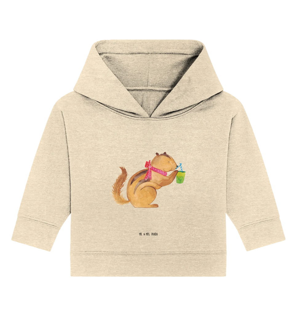 Organiczna bluza z kapturem dla niemowląt wiewiórka Smoothie Baby Pullover, Baby Kapuzenshirt, Baby Kapuzensweatshirt, Baby Hoodie, Tiermotive, Lustige Sprüche, Tiere, Gute Laune, Eichhörnchen, Diät, Streifenhörnchen, Abnehmen, Green Smoothies