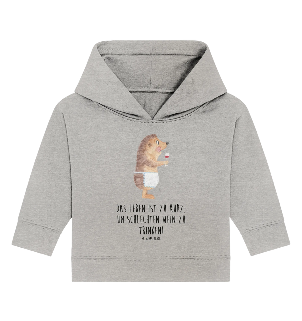 Organiczna bluza z kapturem dla niemowląt jeż wino Baby Pullover, Baby Kapuzensweatshirt, Baby Kapuzenshirt, Baby Hoodie, Tiermotive, Lustige Sprüche, Tiere, Gute Laune, Igel, Wein trinken, Rotwein, Weinglas, Wein Spruch, Wein Deko, Geschenk Weinliebhaber, Weißwein, Geschenk Weintrinker