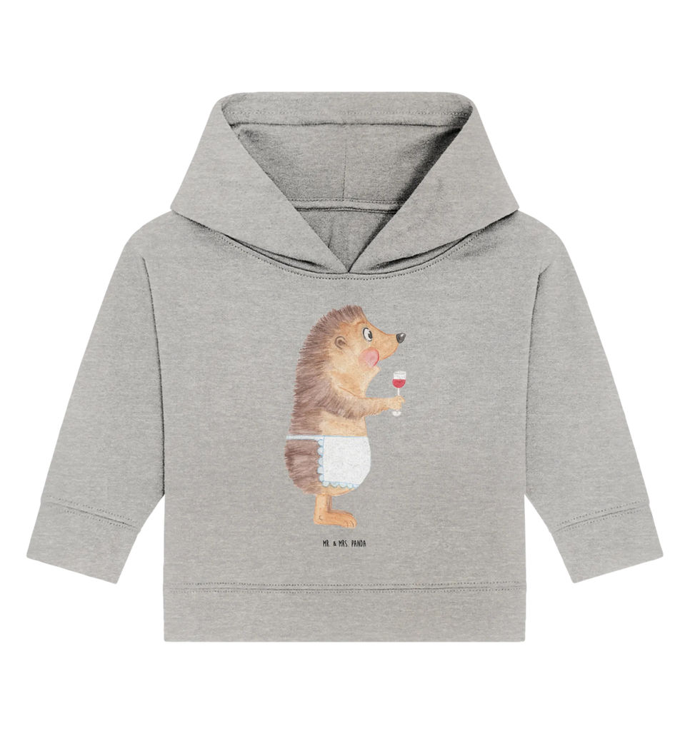 Organiczna bluza z kapturem dla niemowląt jeż wino Baby Pullover, Baby Kapuzensweatshirt, Baby Kapuzenshirt, Baby Hoodie, Tiermotive, Lustige Sprüche, Tiere, Gute Laune, Igel, Wein trinken, Rotwein, Weinglas, Wein Spruch, Wein Deko, Geschenk Weinliebhaber, Weißwein, Geschenk Weintrinker