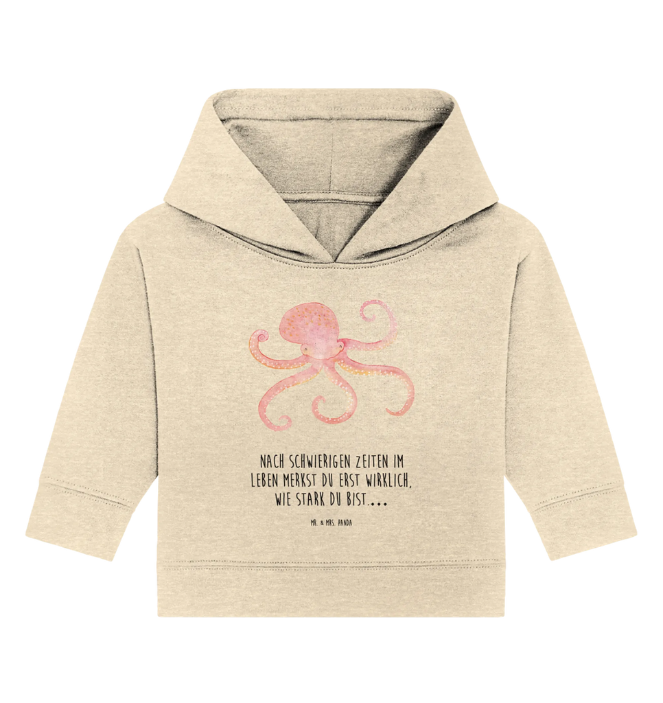Organiczna bluza z kapturem dla niemowląt Ośmiornica Baby Kapuzensweatshirt, Baby Pullover, Baby Kapuzenshirt, Baby Hoodie, Tiermotive, Lustige Sprüche, Tiere, Gute Laune, Arme, Krake, Wasser, Meerestier, Meer, Ozean, Tintenfisch