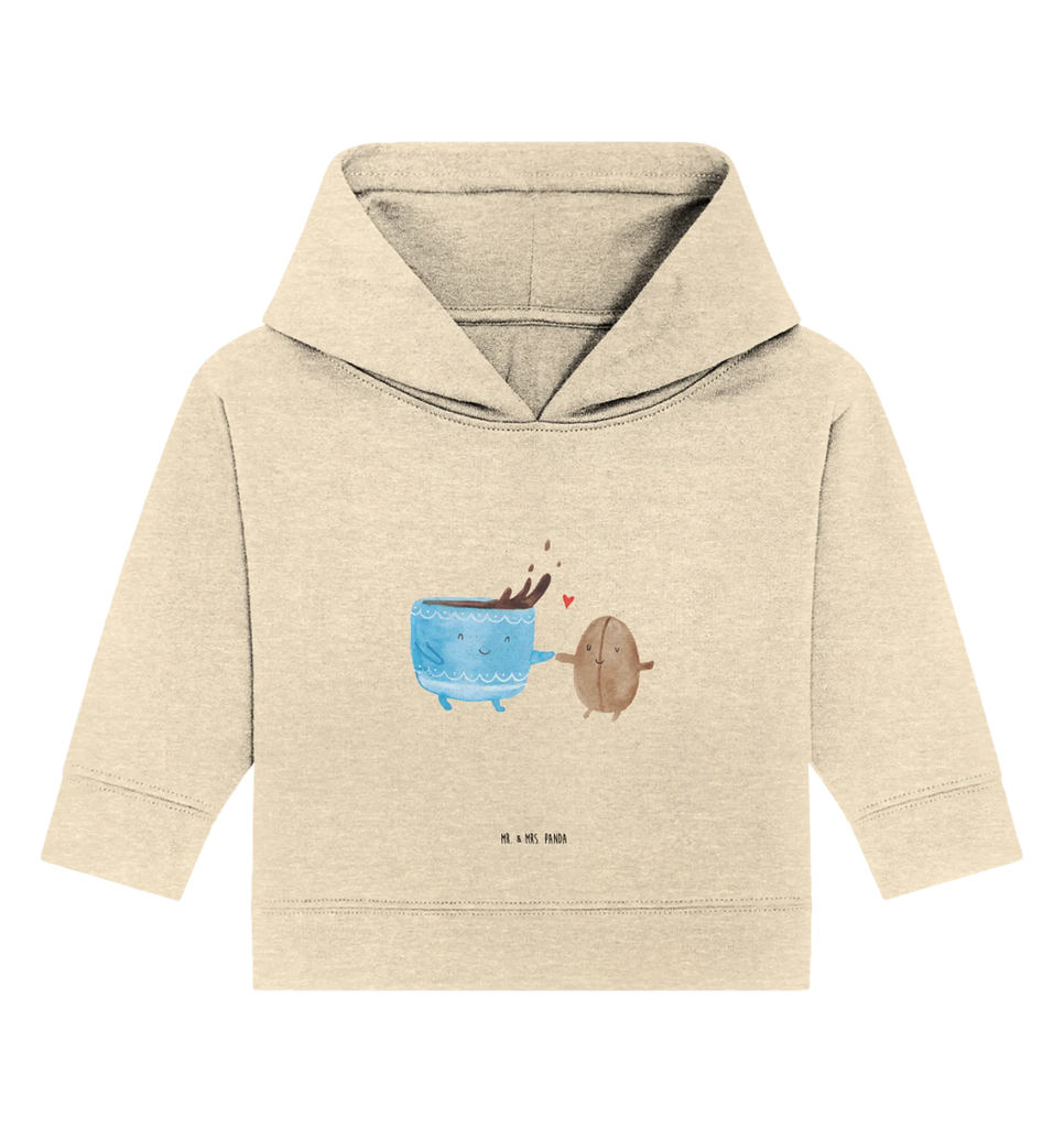 Organiczna bluza z kapturem dla niemowląt kawa ziarno Baby Kapuzensweatshirt, Baby Pullover, Baby Hoodie, Baby Kapuzenshirt, Tiermotive, Lustige Sprüche, Tiere, Gute Laune, Kaffee, Genuss, Kaffeebohne, Glück, Zufriedenheit