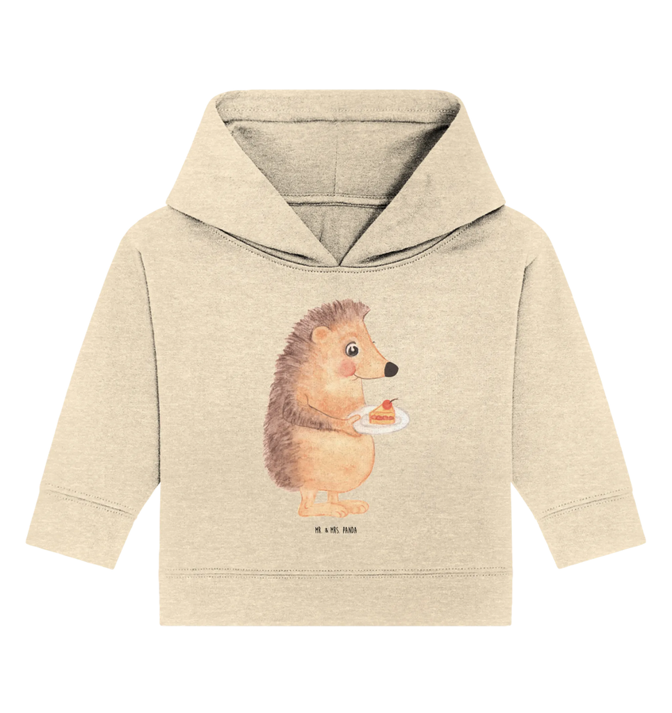 Organiczna bluza z kapturem dla niemowląt jeż kawałek ciasta Baby Kapuzenshirt, Baby Kapuzensweatshirt, Baby Hoodie, Baby Pullover, Tiermotive, Lustige Sprüche, Tiere, Gute Laune, Torte, Essen Spruch, Einladung Party, Geburtstagskuchen, Kuchen, Kuchen Backen, Backen Geschenk, Igel