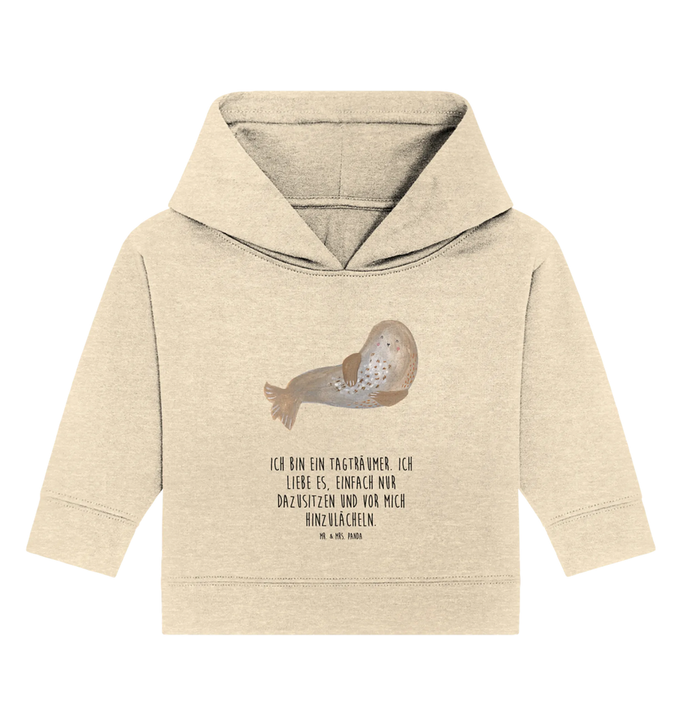 Organiczna bluza z kapturem dla niemowląt foka śmiech Baby Kapuzenshirt, Baby Pullover, Baby Kapuzensweatshirt, Baby Hoodie, Tiermotive, Lustige Sprüche, Tiere, Gute Laune, Robbe, Ostsee, Meerestier, Robben, Strand, Nordsee, Seehund