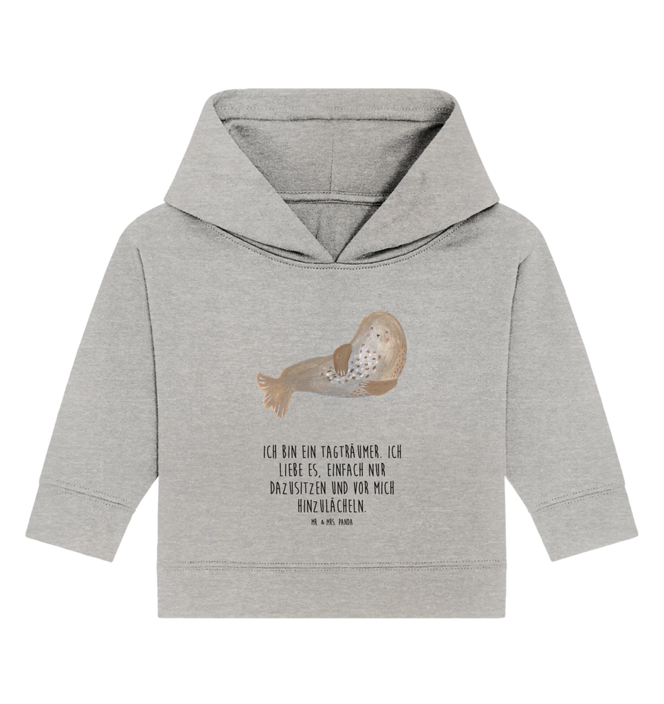 Organiczna bluza z kapturem dla niemowląt foka śmiech Baby Kapuzenshirt, Baby Pullover, Baby Kapuzensweatshirt, Baby Hoodie, Tiermotive, Lustige Sprüche, Tiere, Gute Laune, Robbe, Ostsee, Meerestier, Robben, Strand, Nordsee, Seehund