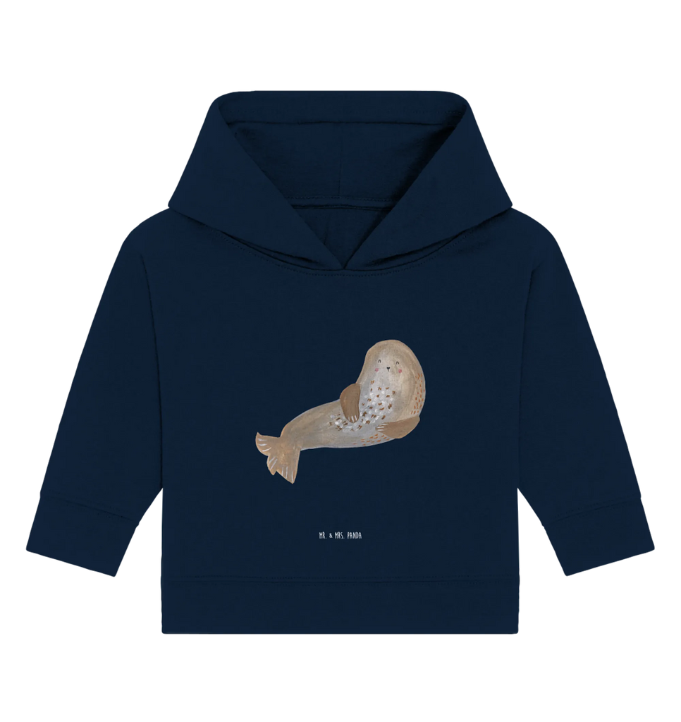 Organiczna bluza z kapturem dla niemowląt foka śmiech Baby Kapuzenshirt, Baby Pullover, Baby Kapuzensweatshirt, Baby Hoodie, Tiermotive, Lustige Sprüche, Tiere, Gute Laune, Robbe, Ostsee, Meerestier, Robben, Strand, Nordsee, Seehund