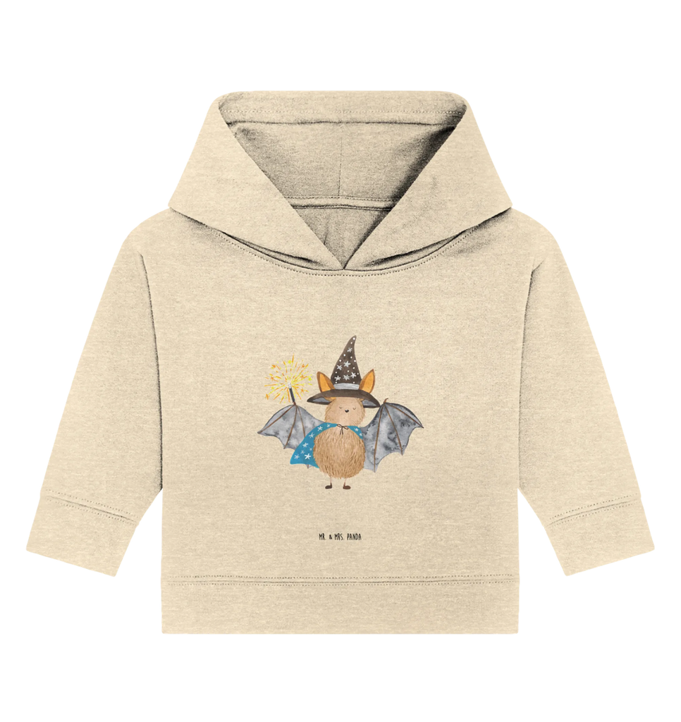 Organiczna bluza z kapturem dla niemowląt Nietoperz czarodziej Baby Kapuzensweatshirt, Baby Hoodie, Baby Pullover, Baby Kapuzenshirt, Tiermotive, Lustige Sprüche, Tiere, Gute Laune, Fledermäuse, Fledermaus, Reinsteigern, Magier, Frauen, Zauberer