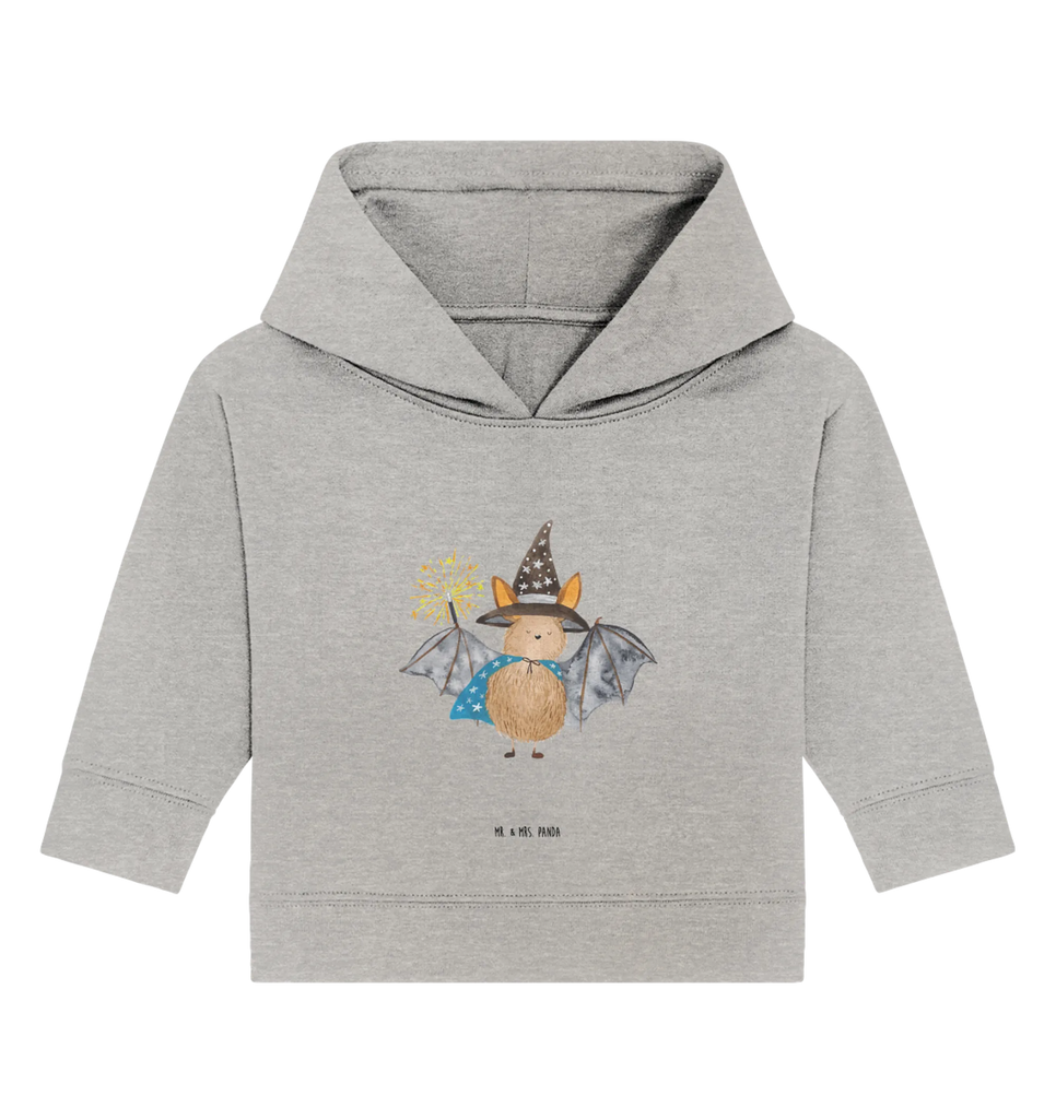 Organiczna bluza z kapturem dla niemowląt Nietoperz czarodziej Baby Kapuzensweatshirt, Baby Hoodie, Baby Pullover, Baby Kapuzenshirt, Tiermotive, Lustige Sprüche, Tiere, Gute Laune, Fledermäuse, Fledermaus, Reinsteigern, Magier, Frauen, Zauberer