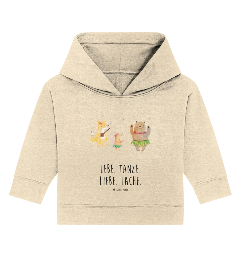 Organiczna bluza z kapturem dla niemowląt zwierzęta leśne Aloha Baby Kapuzensweatshirt, Baby Pullover, Baby Kapuzenshirt, Baby Hoodie, Tiermotive, Lustige Sprüche, Tiere, Gute Laune, Bär, Lachen, Musik, Leben, Wald, Waldtiere, Igel, Aloha, Tanzen, Hase