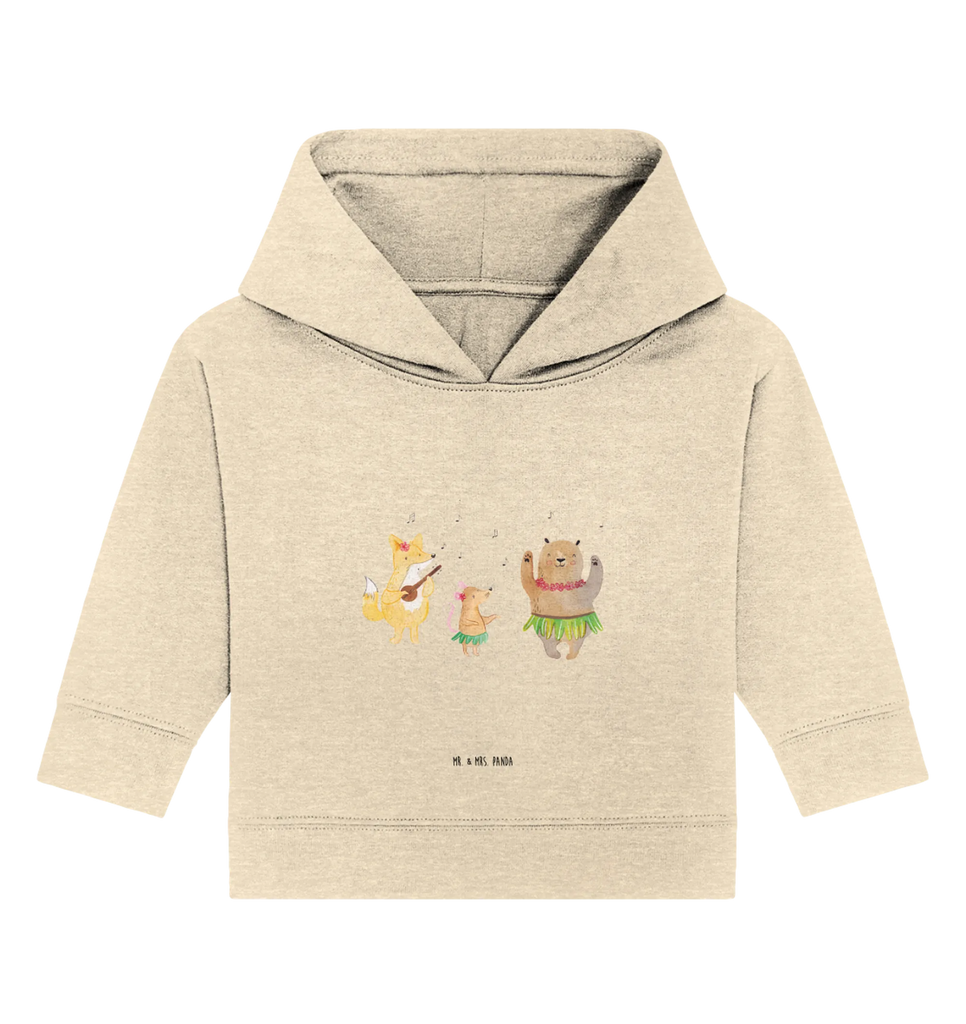 Organiczna bluza z kapturem dla niemowląt zwierzęta leśne Aloha Baby Kapuzensweatshirt, Baby Pullover, Baby Kapuzenshirt, Baby Hoodie, Tiermotive, Lustige Sprüche, Tiere, Gute Laune, Bär, Lachen, Musik, Leben, Wald, Waldtiere, Igel, Aloha, Tanzen, Hase